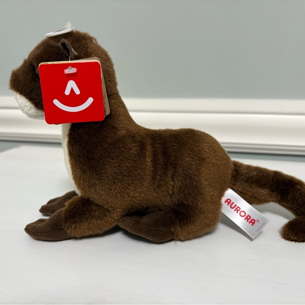 Aurora River Otter Plush 8” Flops Realistic Stuffed Animal Toy New NWT Gifts - Picture 2 of 7